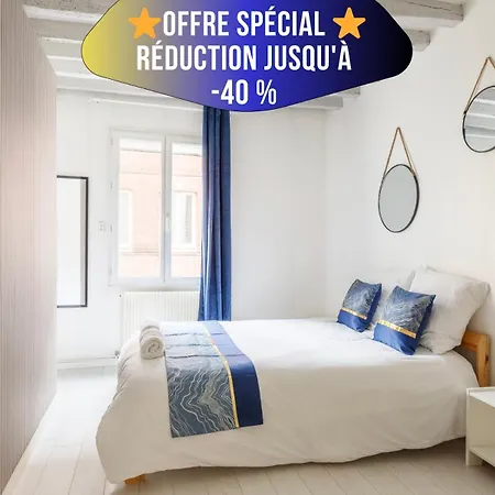 Apartament Maison Hyper Centre - Patio - Tv 4k - Wifi-fibre - 4 - Machine A Laver - Seche Linge - Lave Vaisselle - Confort - Spacieux